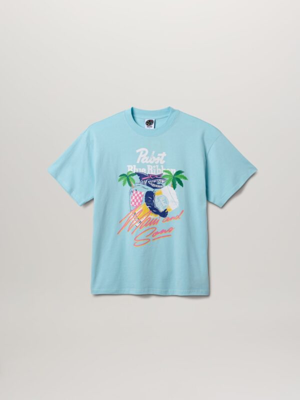 Maui And Sons x Pabst Blue Ribbon Shark Vest T-Shirt
